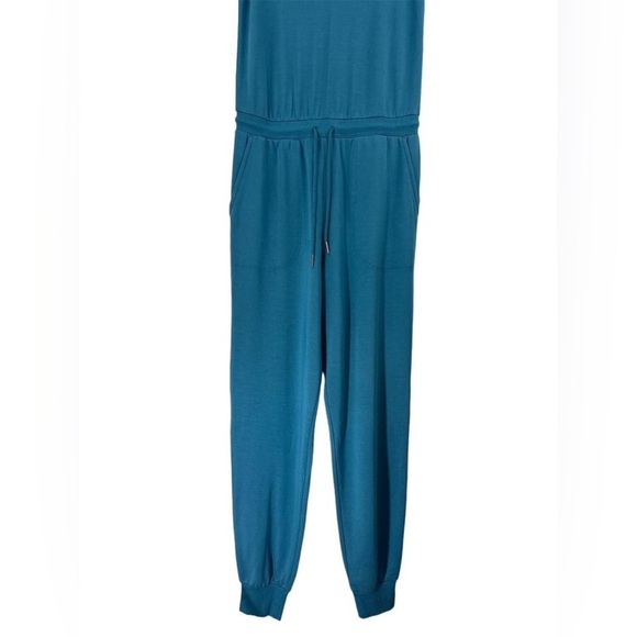 Athleta Balance Soft Tencel Jumpsuit Women’s Small Green Jogger Drawstring NWT - Picture 7 of 12